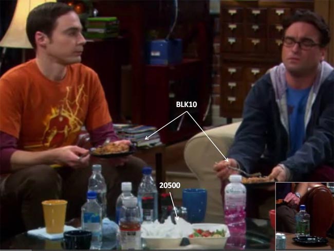 Big Bang Theory food containers on TV