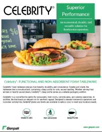 Celebrity Foam Tableware Brochure